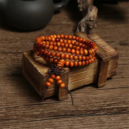 Buddhist Prayer Beads Obsidian Bracelet