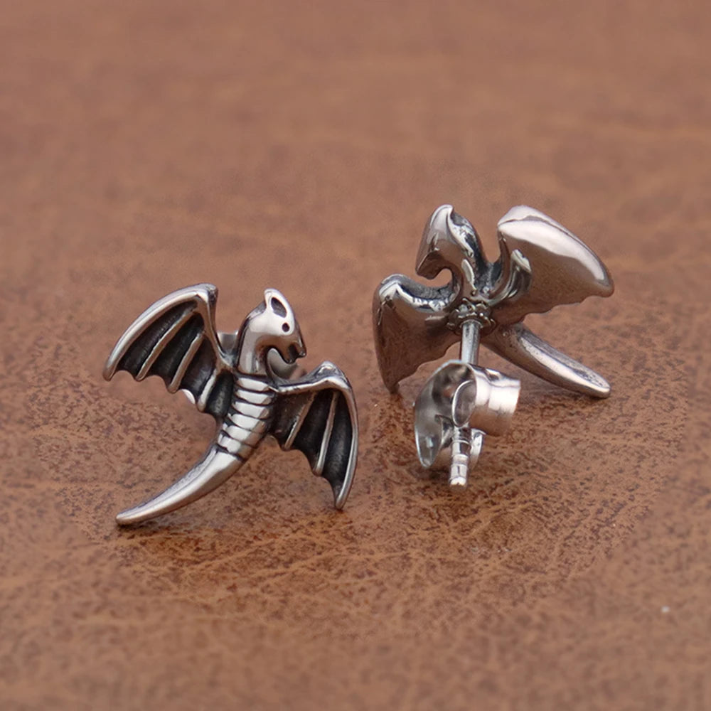 Flying Raiju Dragon Surgical Steel Earrings