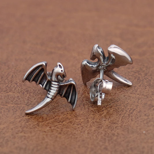 Flying Raiju Dragon Surgical Steel Earrings