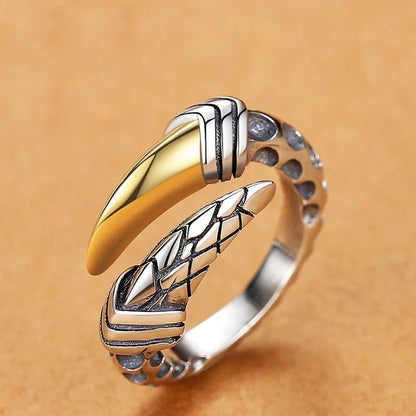 Dragon Single Claw Steel Ring