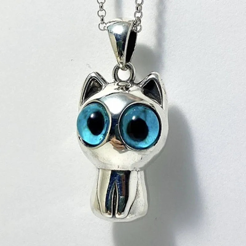 Kawaii Neko 925 Silver Pendant