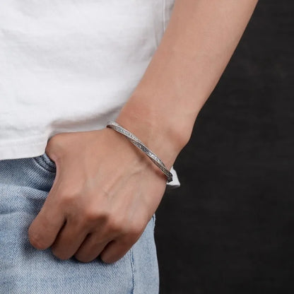 Sakura Cherry Blossoms 925 Sterling Silver Bracelet