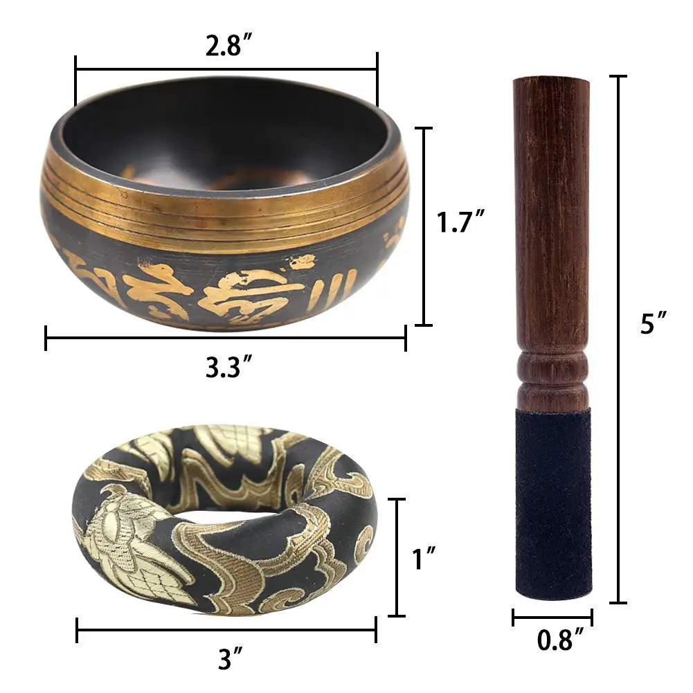 Tibetan Singing Bowl in Bronze