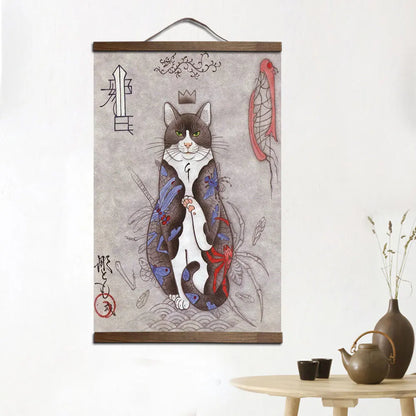 Yakuza Neko Wall Art