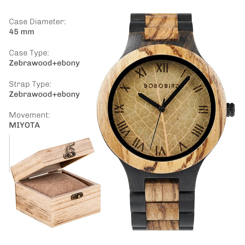 Samurai Vintage Wooden Watch