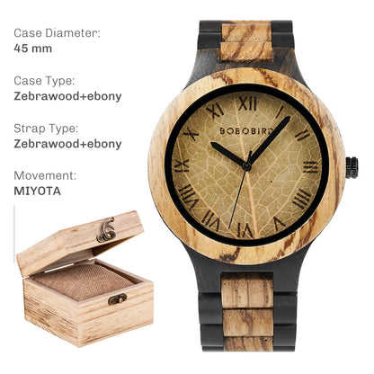 Samurai Vintage Wooden Watch