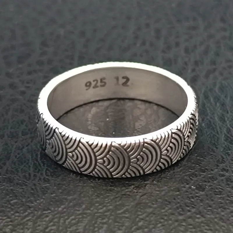 Sea Waves 925 Sterling Silver Ring