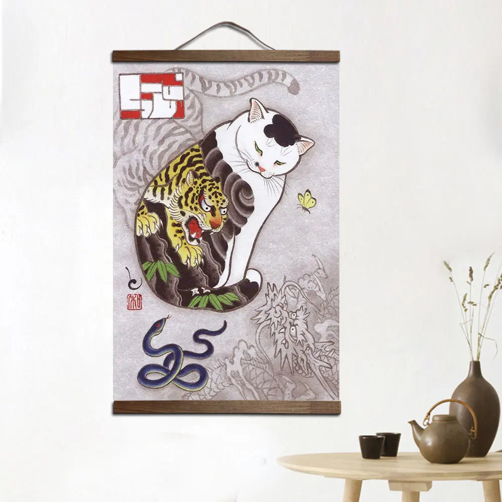 Yakuza Neko Wall Art