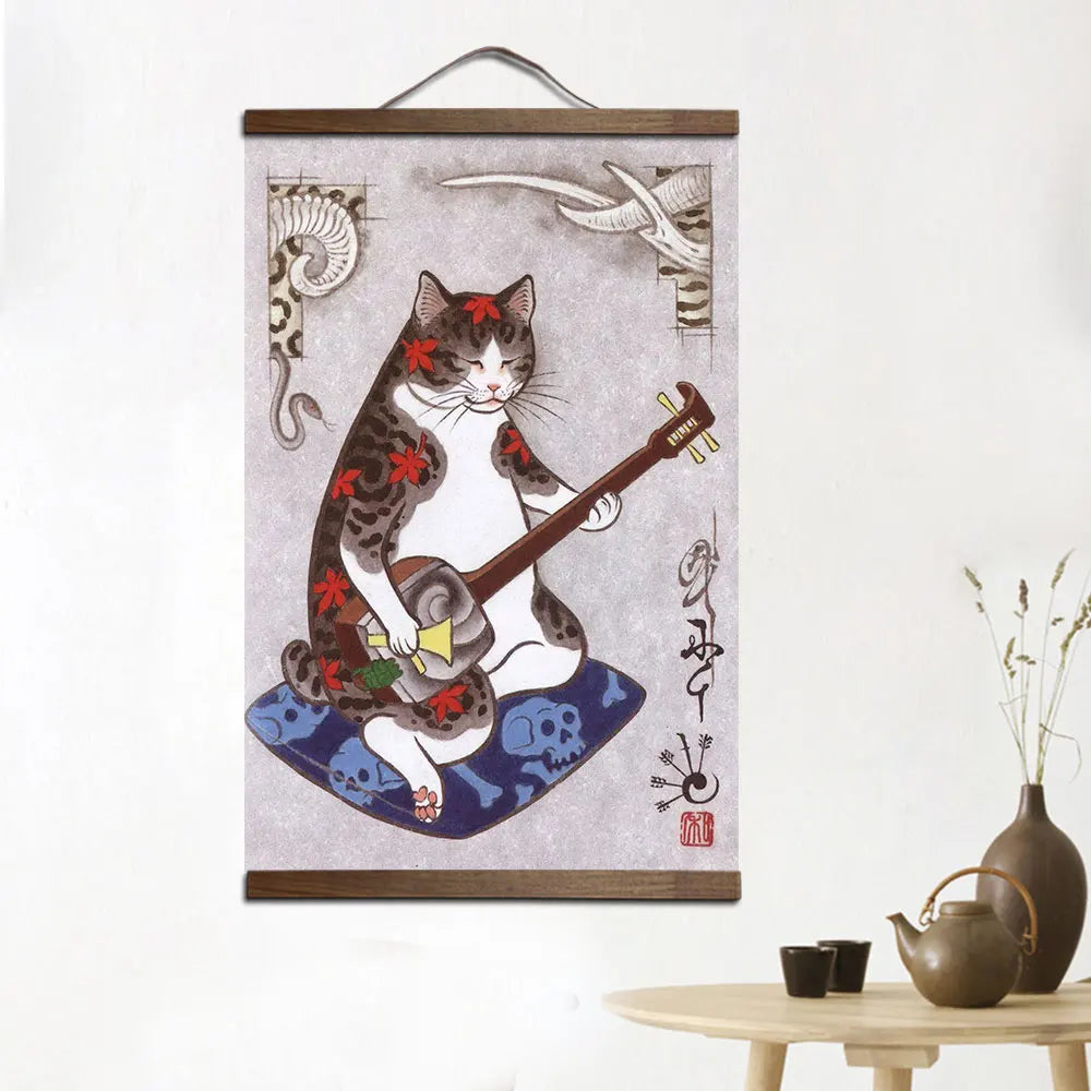 Yakuza Neko Wall Art