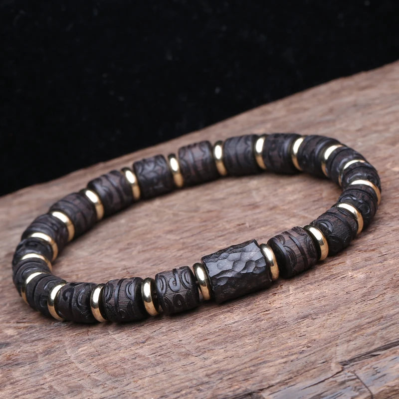 Ebony Wood Mala Necklace