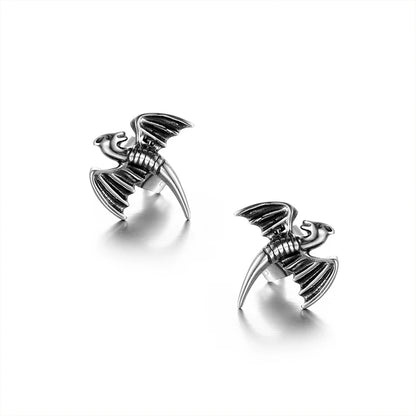 Flying Raiju Dragon Surgical Steel Earrings