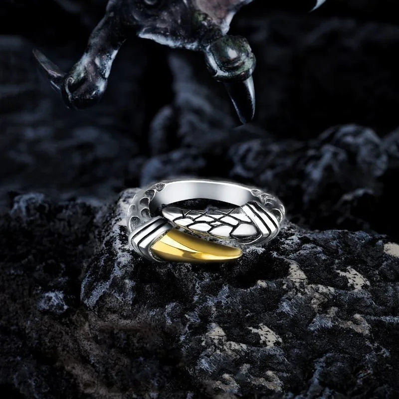 Dragon Single Claw Steel Ring