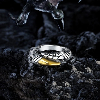 Dragon Single Claw Steel Ring