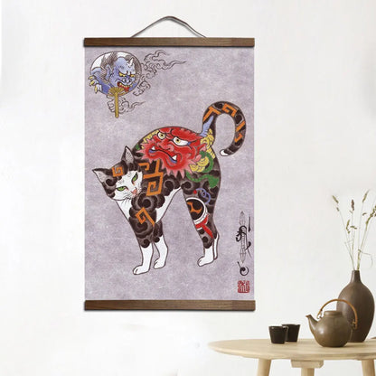 Yakuza Neko Wall Art