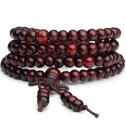 Buddhist Prayer Beads Obsidian Bracelet