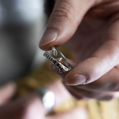 Samurai Sword Adjustable Ring