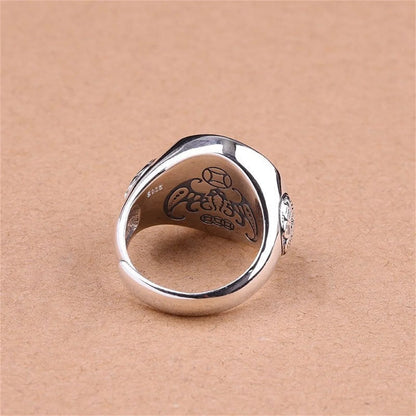 Yin and Yang Steel Ring