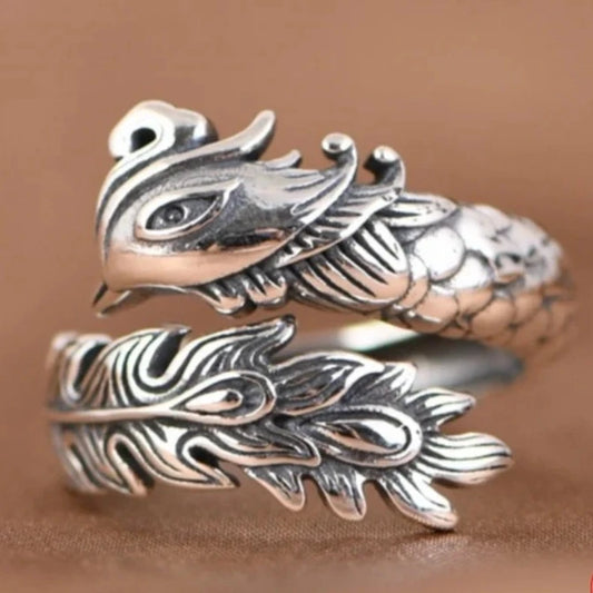 The Phoenix Adjustable 925 Sterling Silver Ring