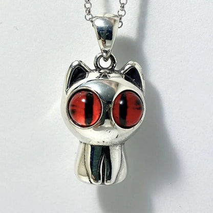 Kawaii Neko 925 Silver Pendant