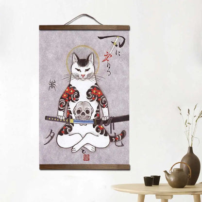 Yakuza Neko Wall Art