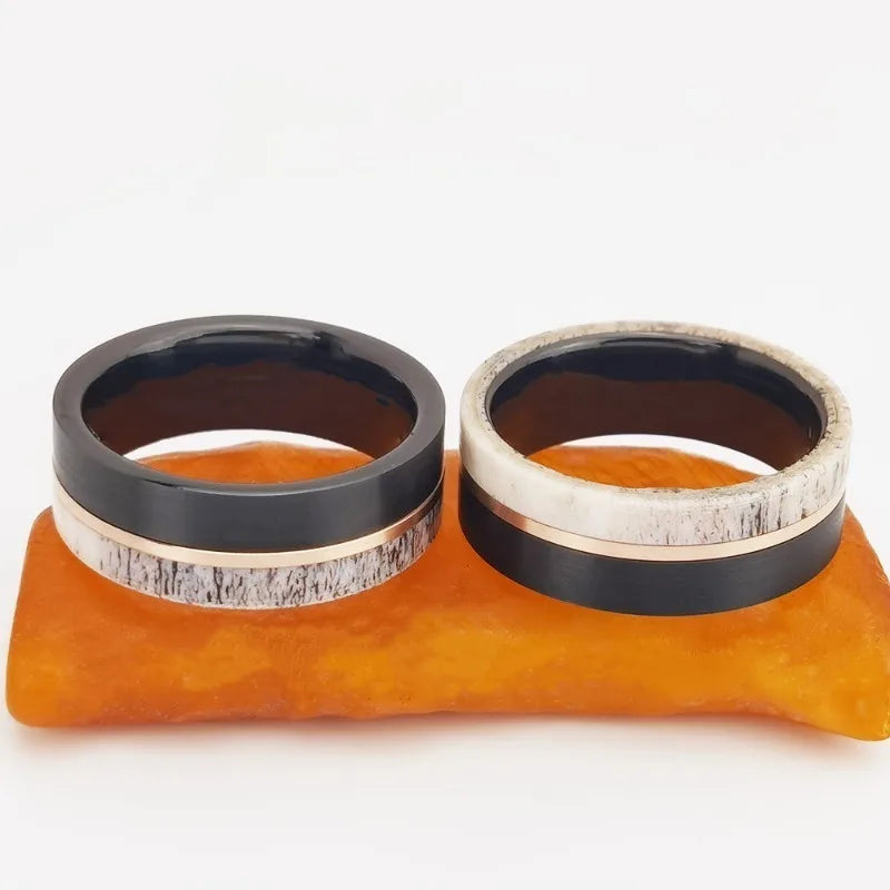 Deers from Nara Tungsten and Deer's Antler Ring