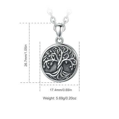 Sakura Cherry Blossom Locket 925 Sterling Silver Necklace