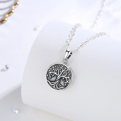 Sakura Cherry Blossom Locket 925 Sterling Silver Necklace