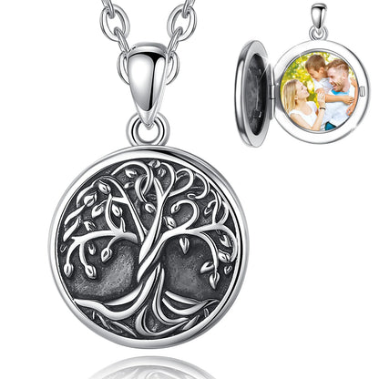 Sakura Cherry Blossom Locket 925 Sterling Silver Necklace
