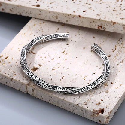 Sakura Cherry Blossoms 925 Sterling Silver Bracelet