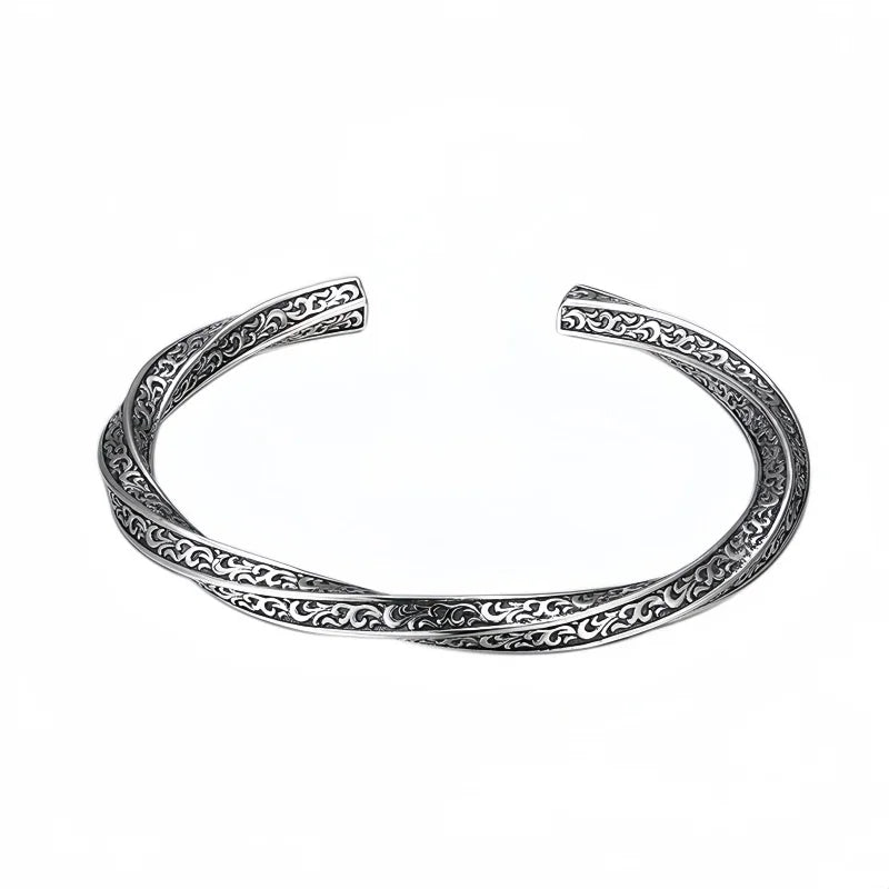 Sakura Cherry Blossoms 925 Sterling Silver Bracelet