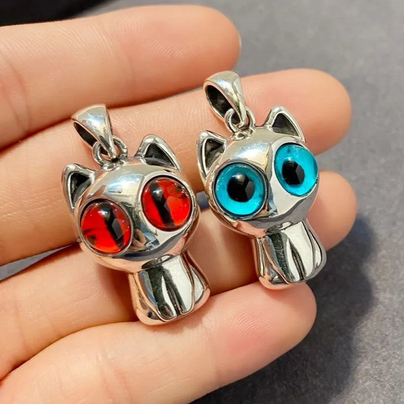 Kawaii Neko 925 Silver Pendant