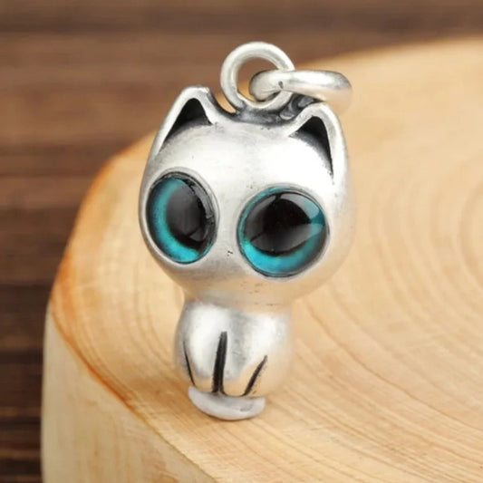 Kawaii Neko 925 Silver Pendant