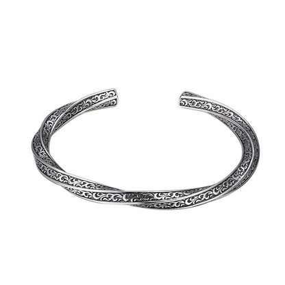 Sakura Cherry Blossoms 925 Sterling Silver Bracelet