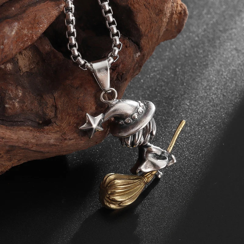 Yamamba the Japanese Mountain Witch Steel Necklace