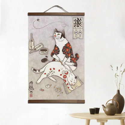 Yakuza Neko Wall Art