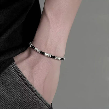 The Bamboo Cutter Steel Bracelet