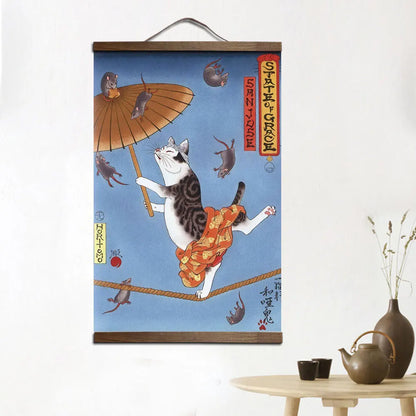 Yakuza Neko Wall Art