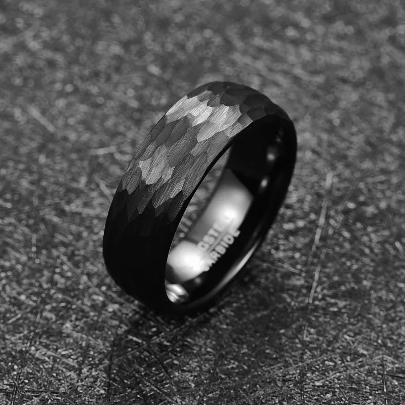 Shinobi Black Ring in Tungsten Carbide