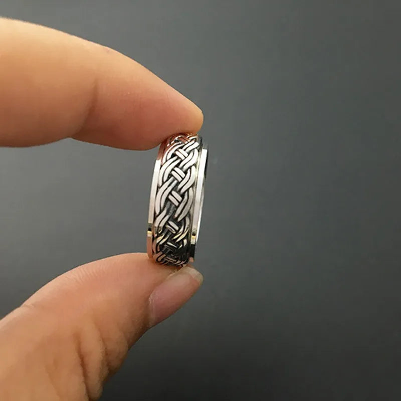 Shoganai Spinning 925 Sterling Silver Ring