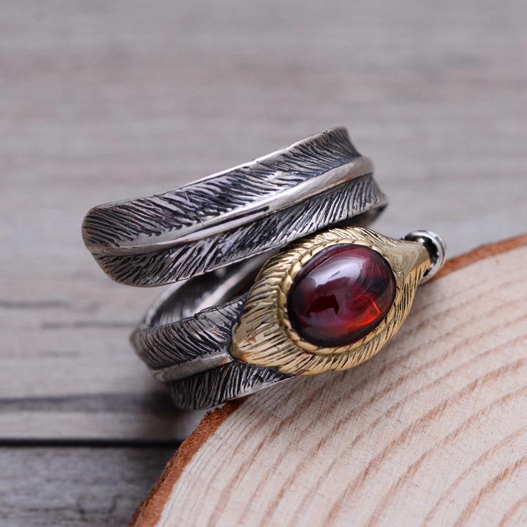 The Eye of the Yatagaratsu Raven 925 Sterling Silver Ring
