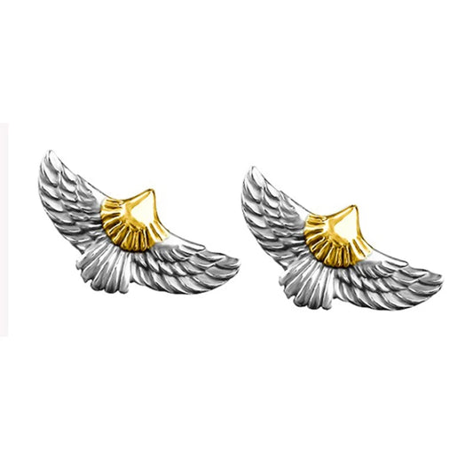 The Silver Crow Yatagarasu 925 Sterling Silver Earrings
