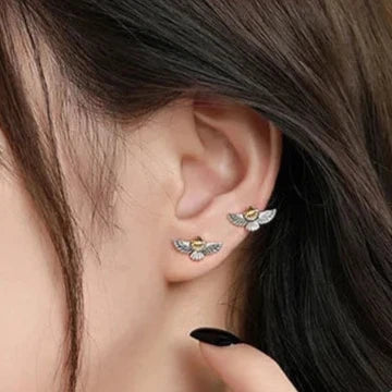 The Silver Crow Yatagarasu 925 Sterling Silver Earrings